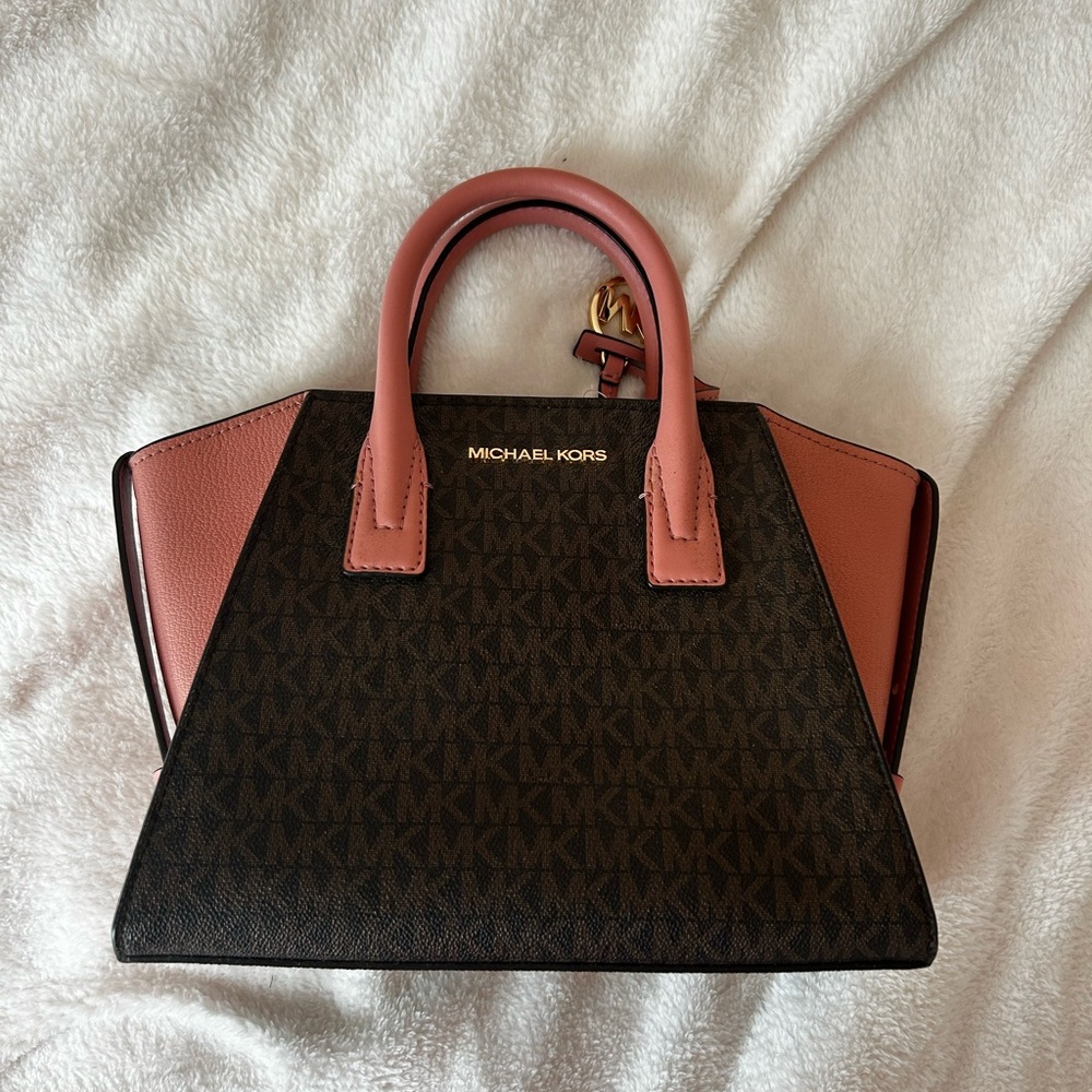 Michael Kors Brown and Pink Purse